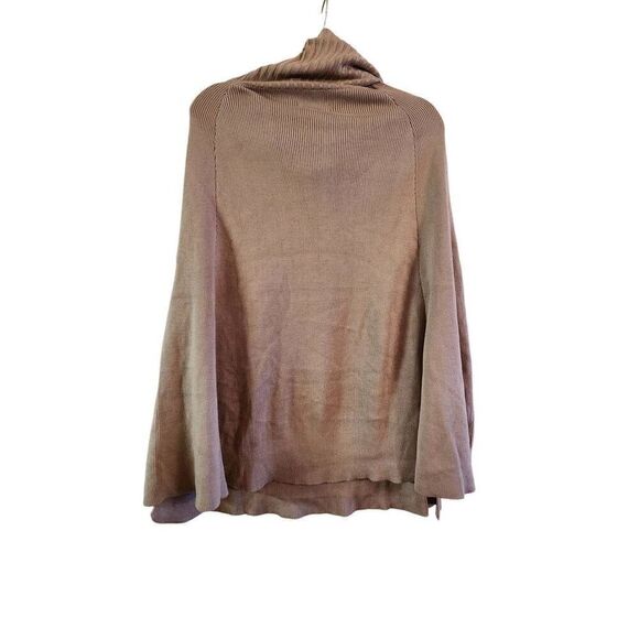 Calvin klein NWT turtleneck poncho almond one size - Picture 2 of 7